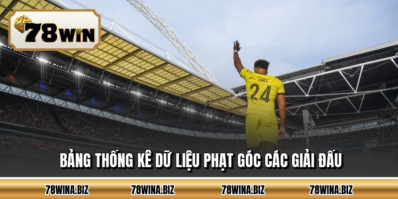 Bảng thống kê dữ liệu phạt góc các giải đấu